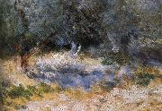 Pierre-Auguste Renoir Detail of Cliff France oil painting artist